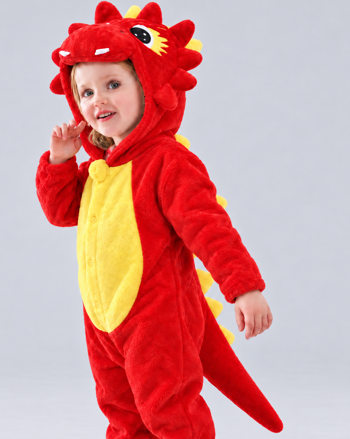 Little Triceratops Plush Romper