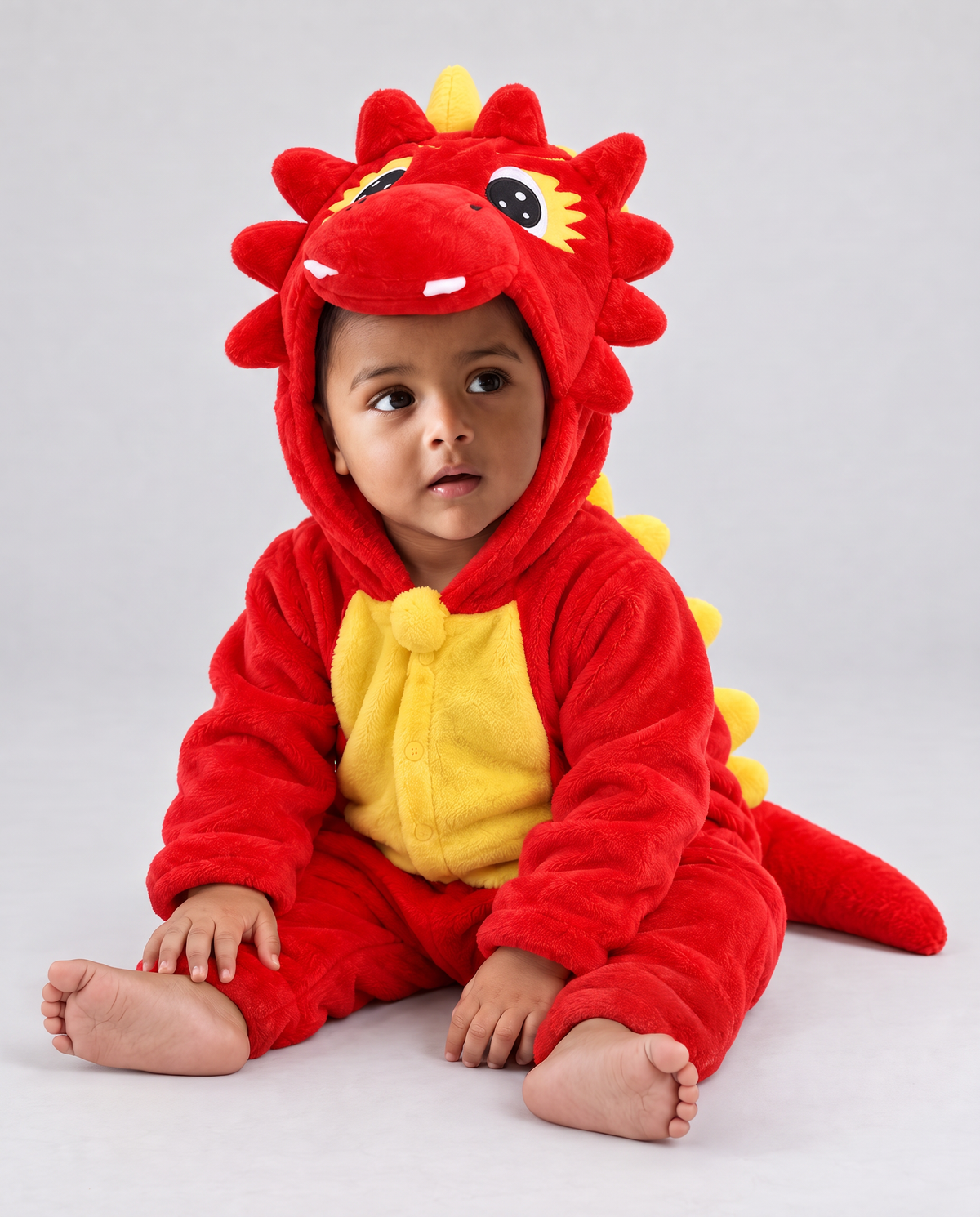 Little Triceratops Plush Romper