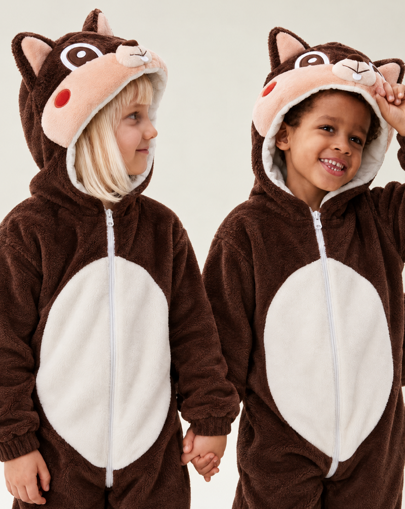 Little Squirrel Plush Romper