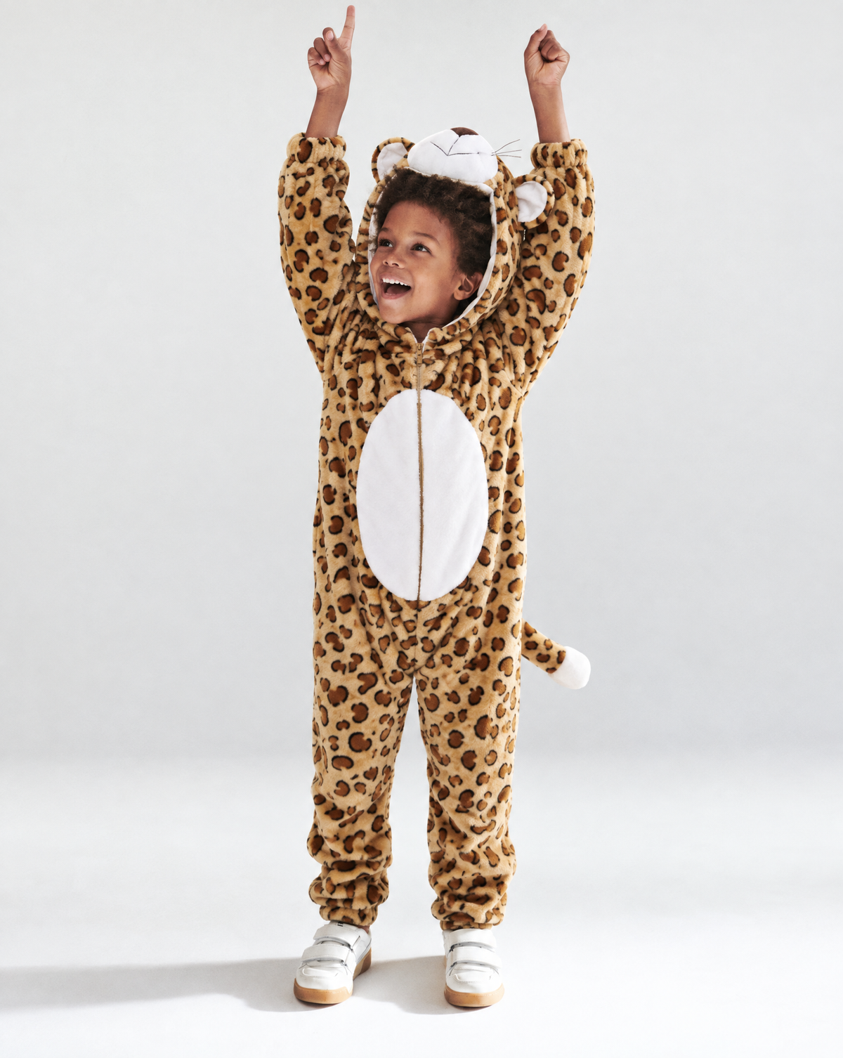 Little Leopard Plush Romper