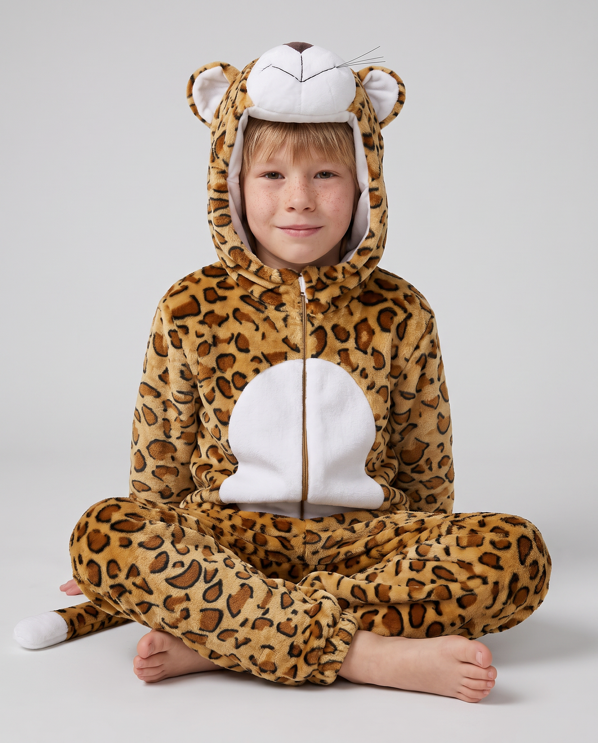 Little Leopard Plush Romper