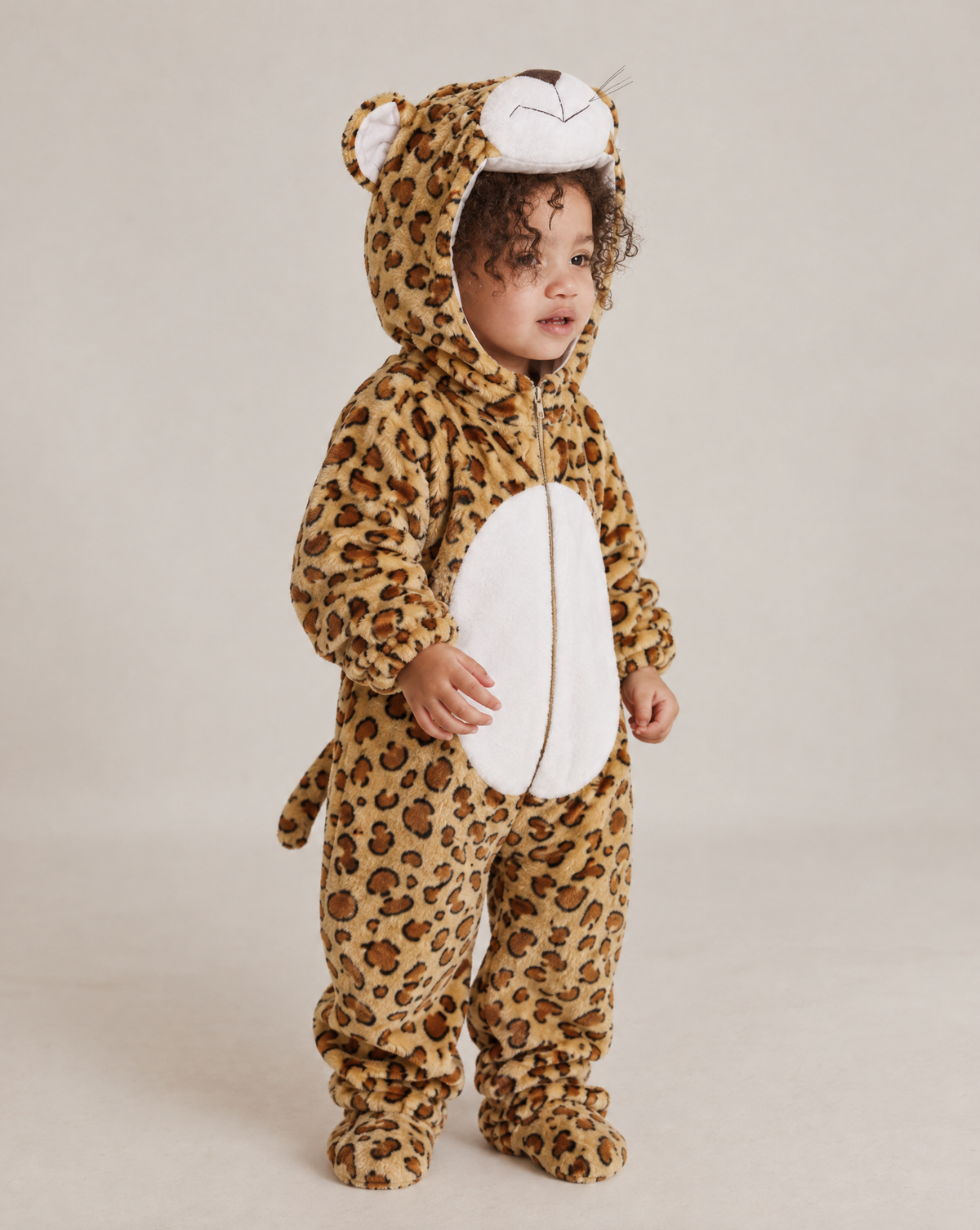 Little Leopard Plush Romper