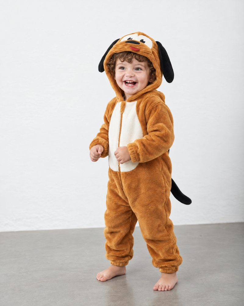Little Dog Plush Romper