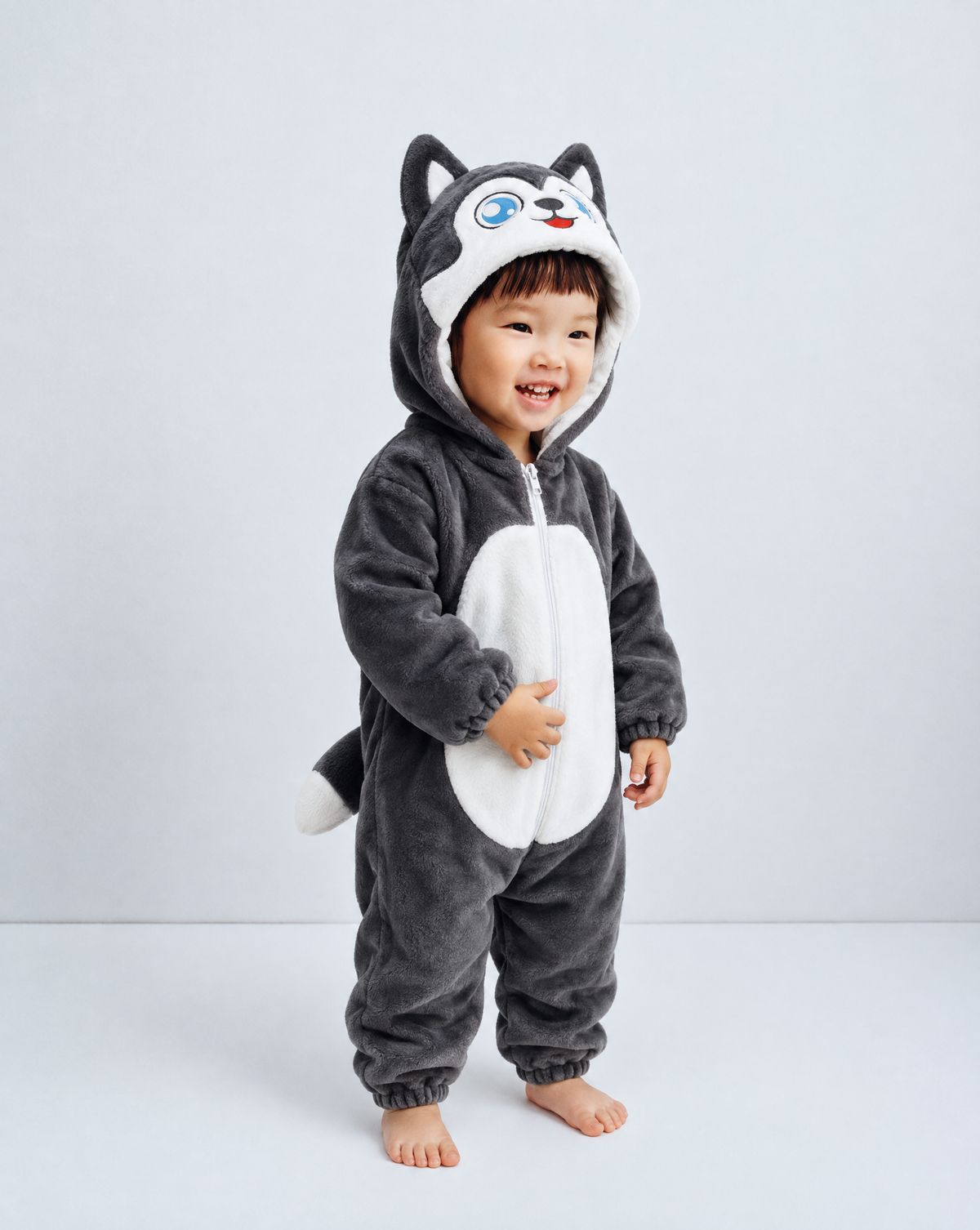 Little Husky Plush Romper