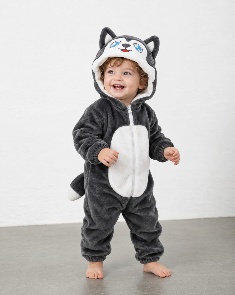 Little Husky Plush Romper