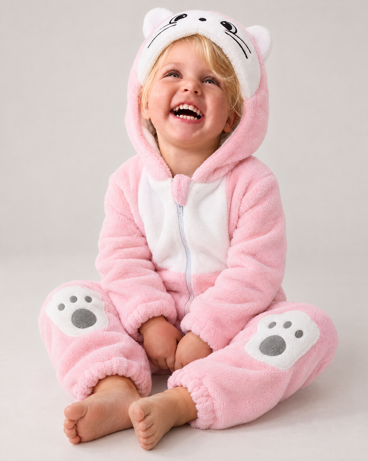 Little Pink Cat 2 Plush Romper