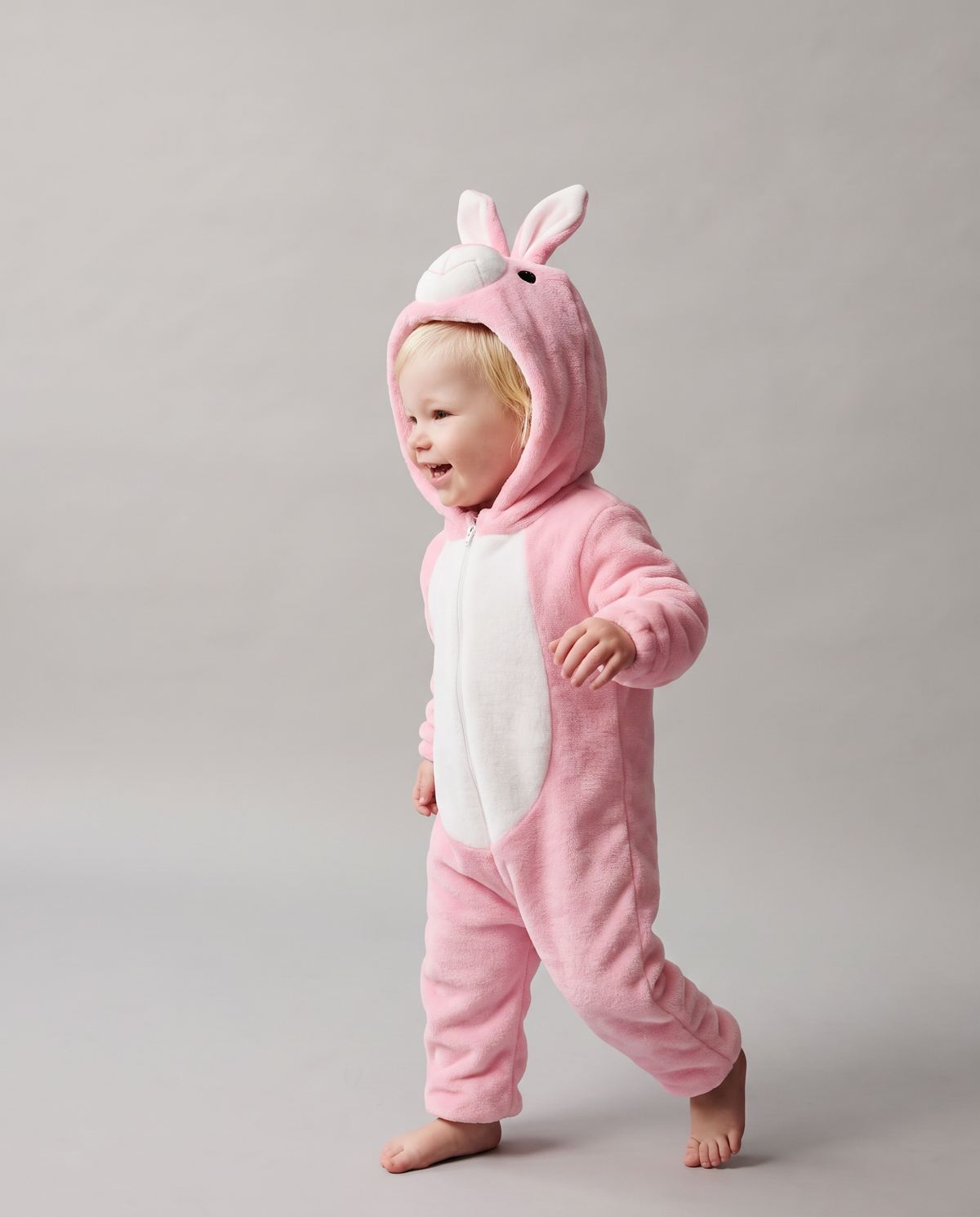 Little Pink Rabbit Plush Romper
