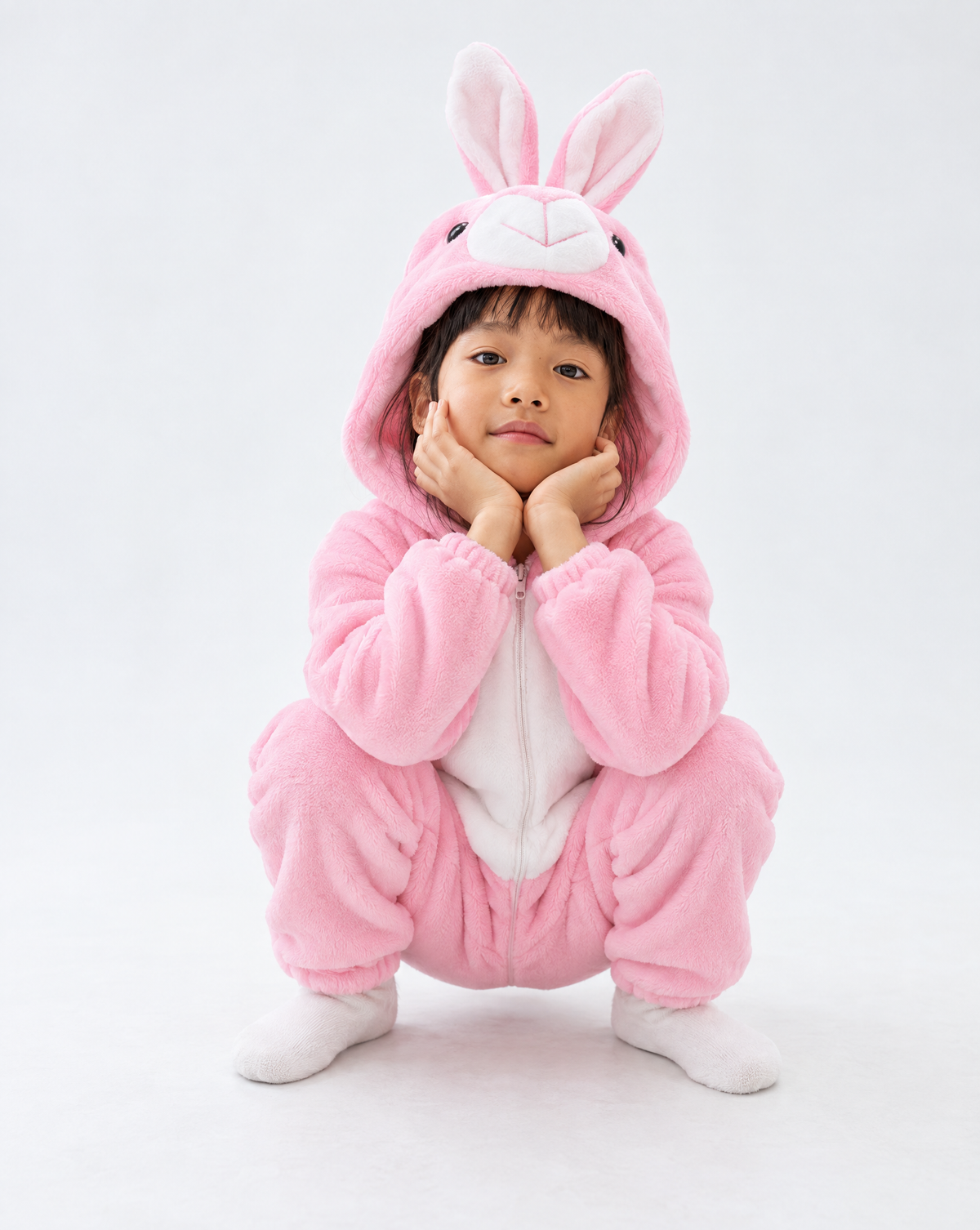 Little Pink Rabbit Plush Romper