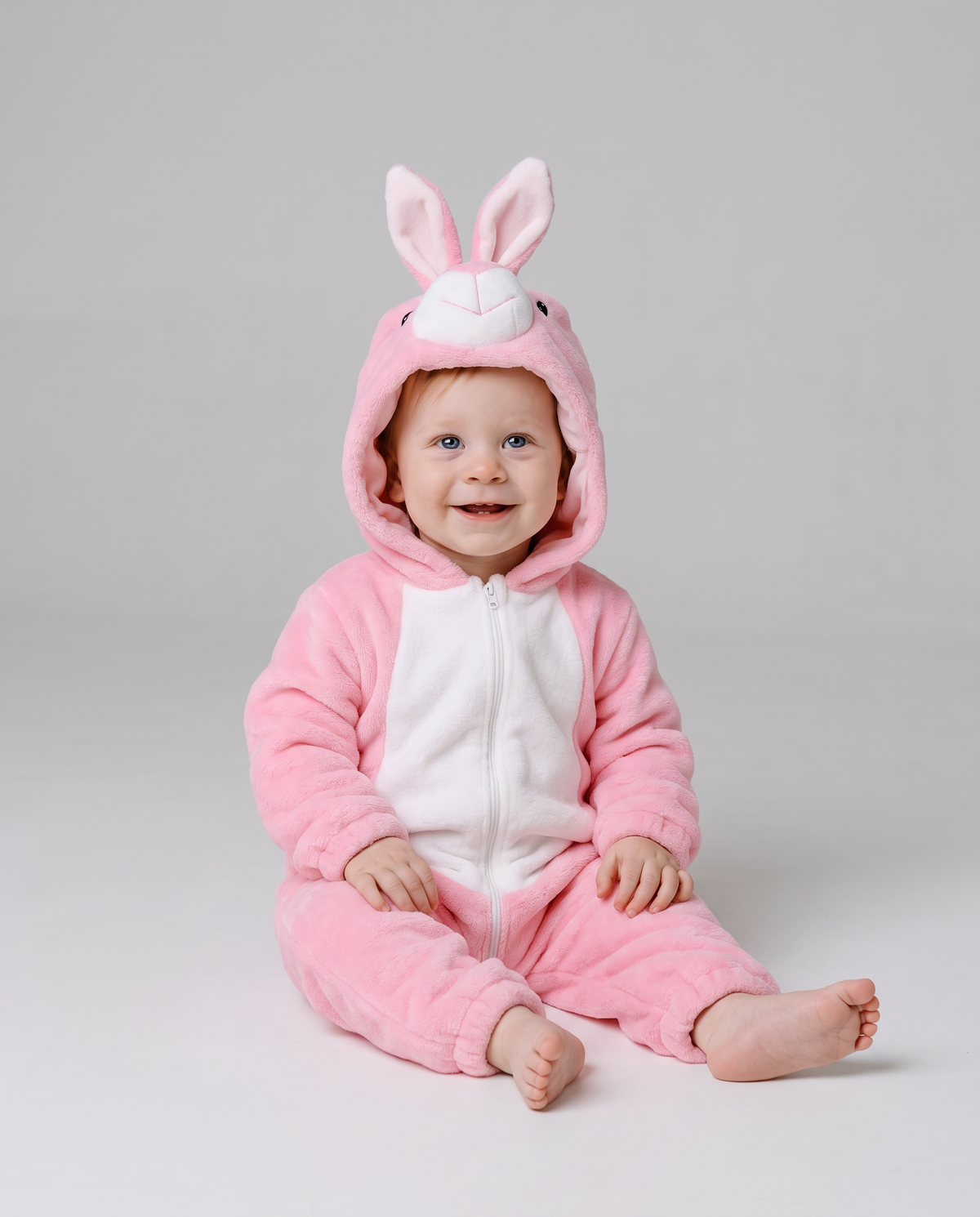 Little Pink Rabbit Plush Romper