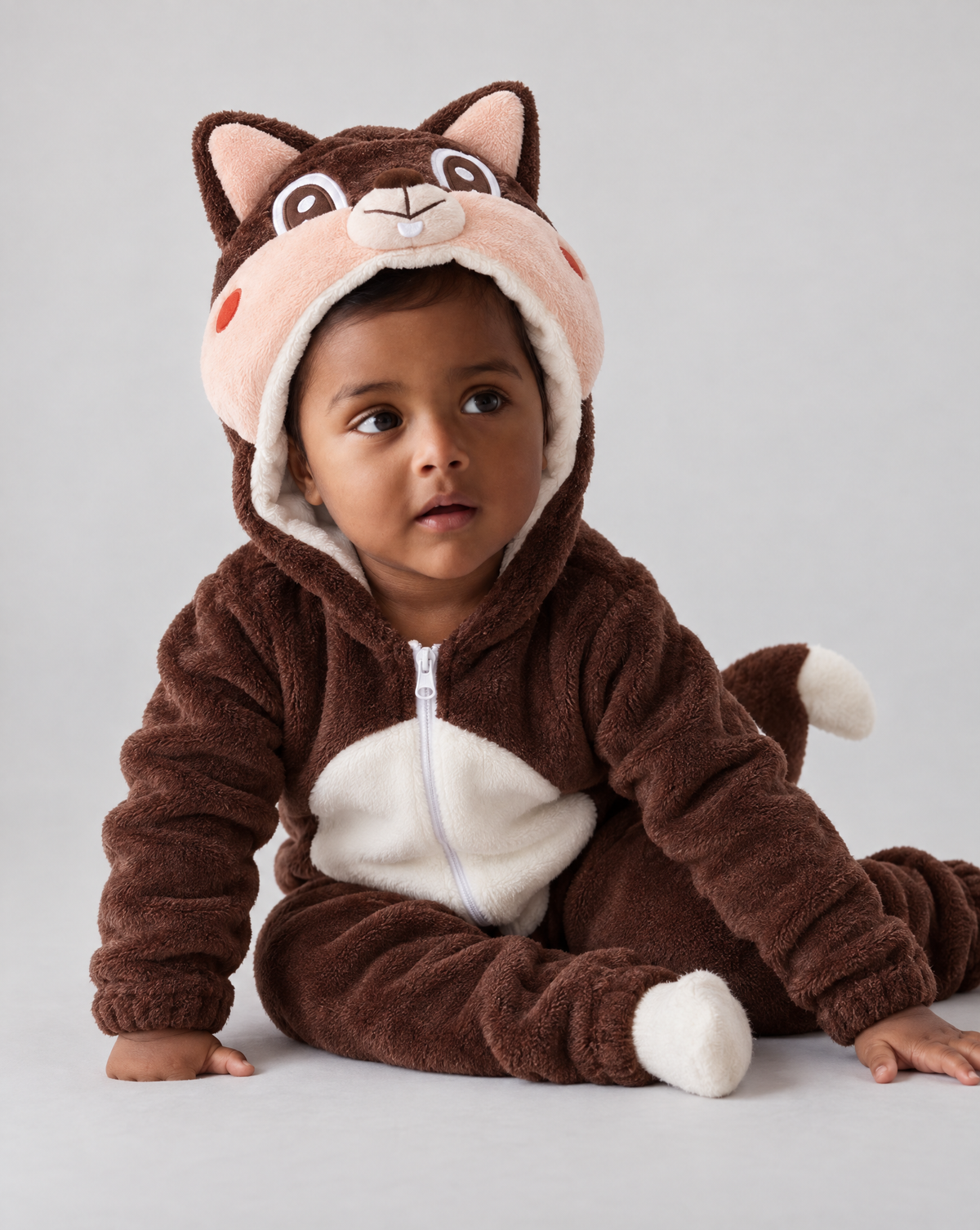 Little Squirrel Plush Romper