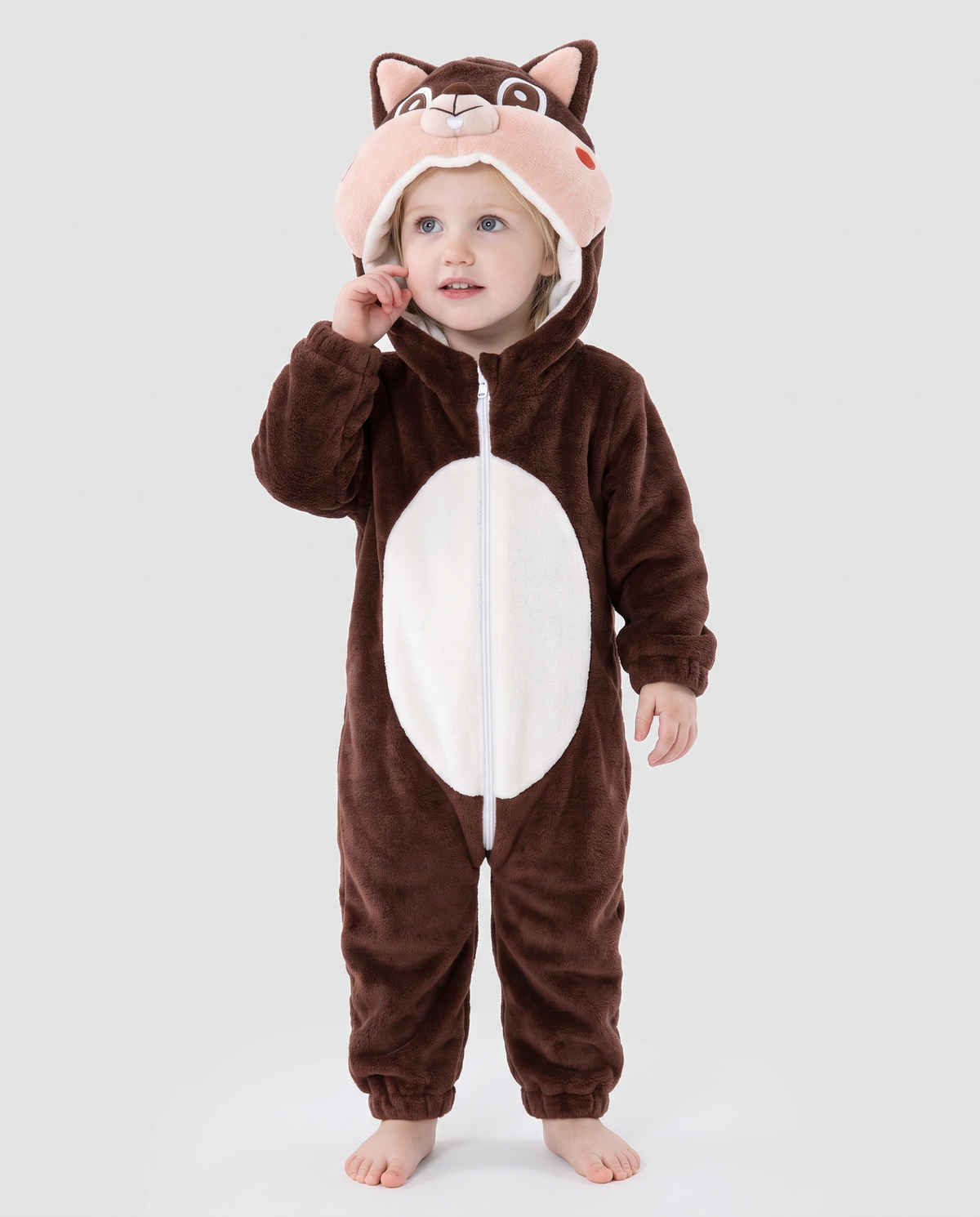 Little Squirrel Plush Romper
