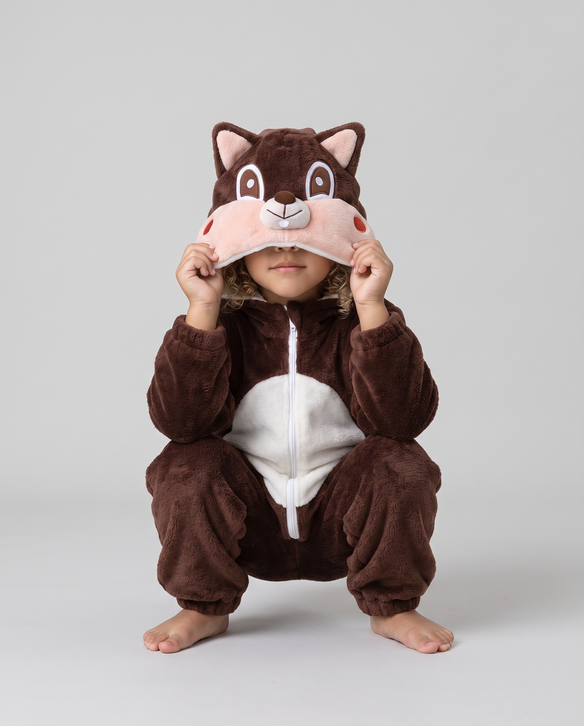 Little Squirrel Plush Romper