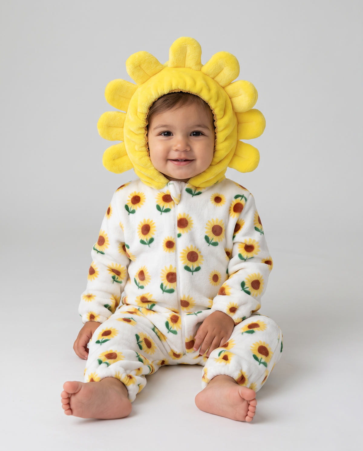 Little Sunflower Plush Romper