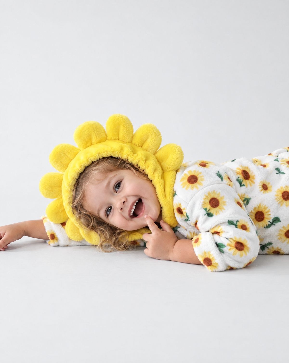 Little Sunflower Plush Romper