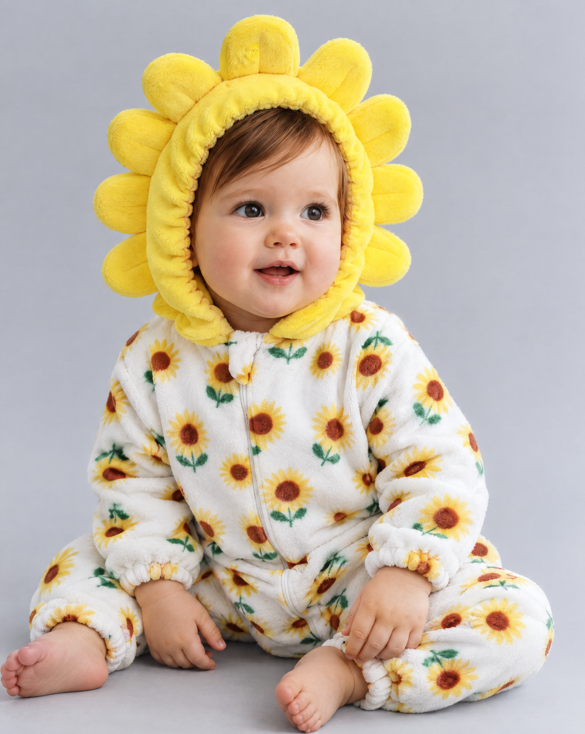 Little Sunflower Plush Romper