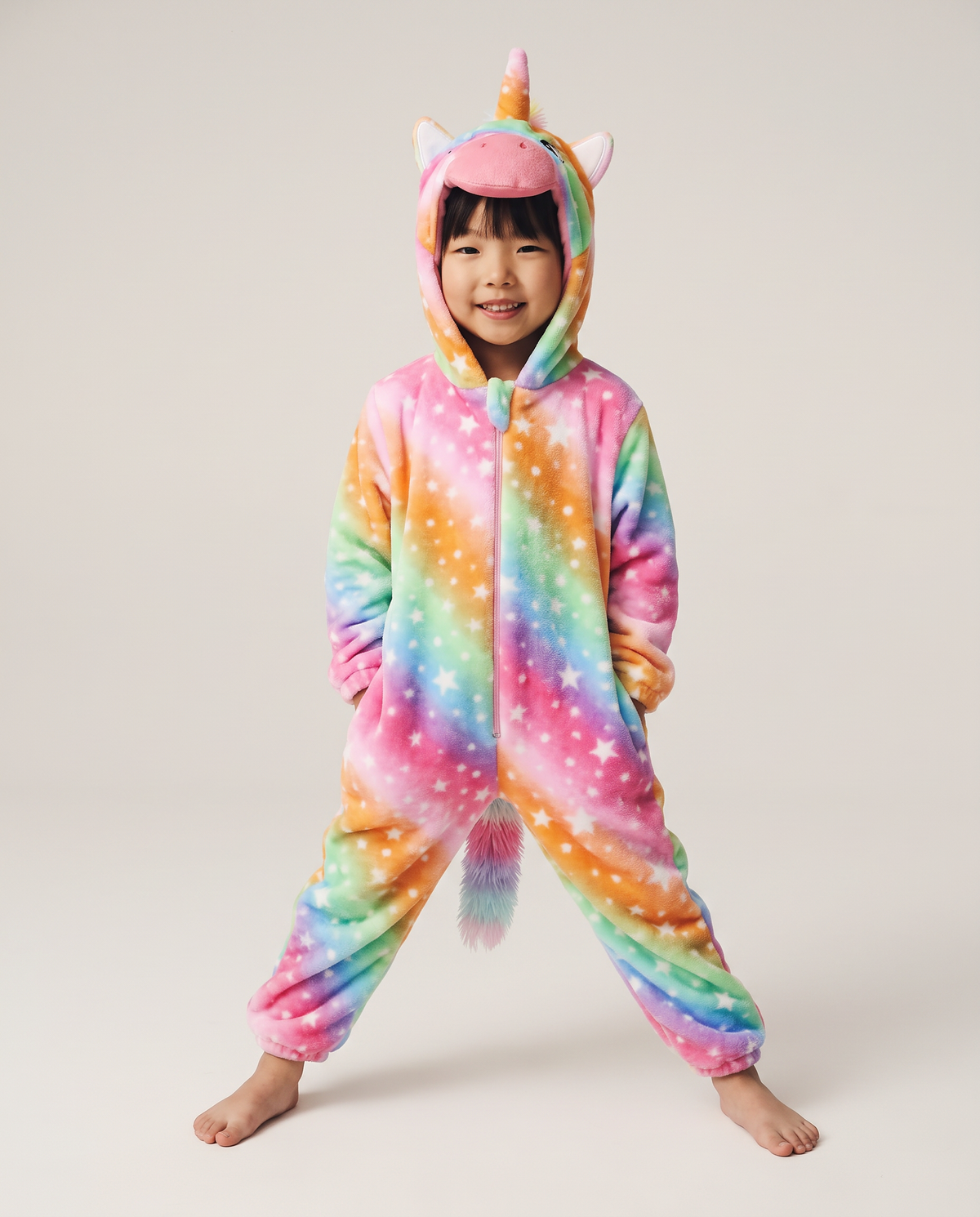 Little Rainbow Unicorn Plush Romper