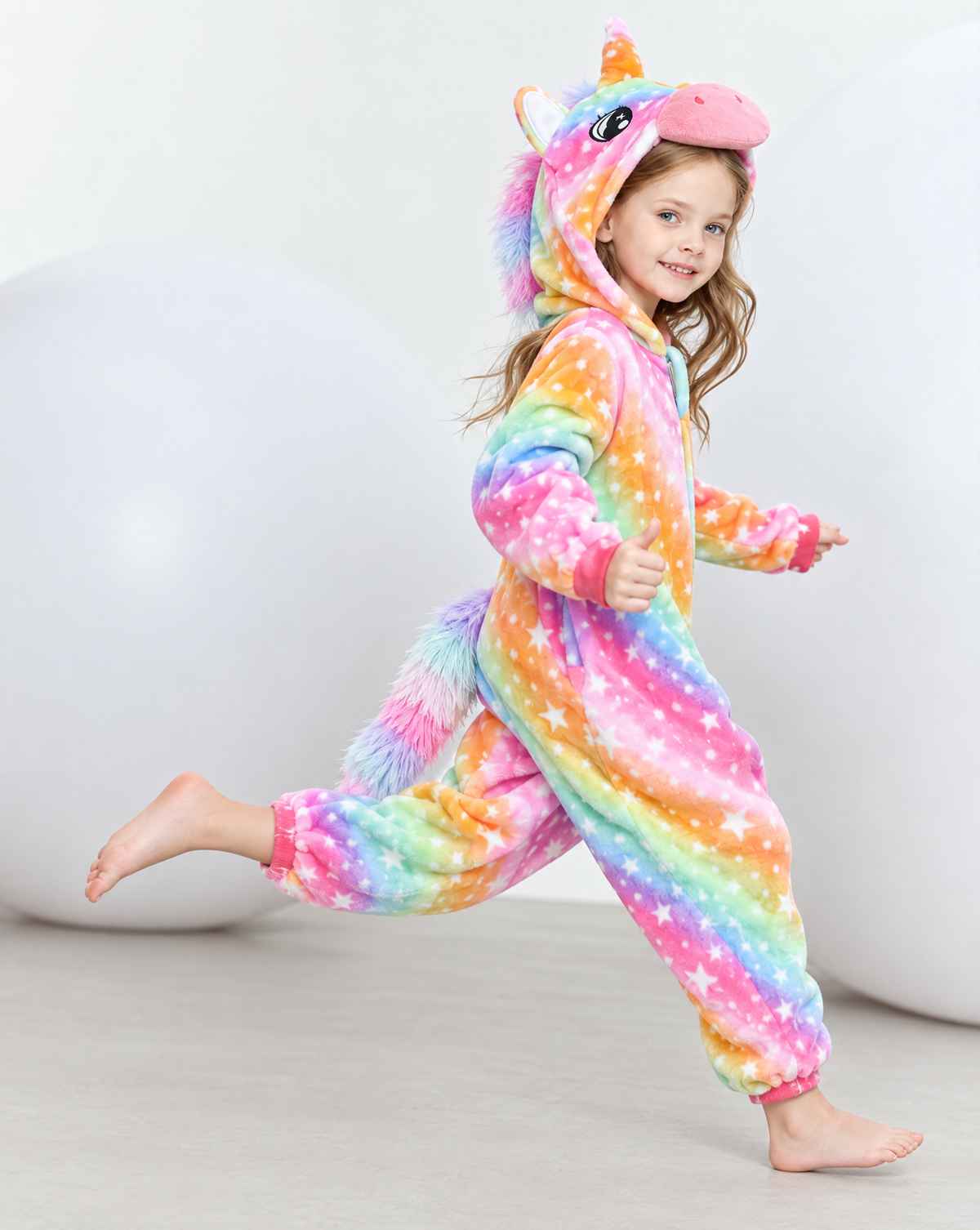 Little Rainbow Unicorn Plush Romper