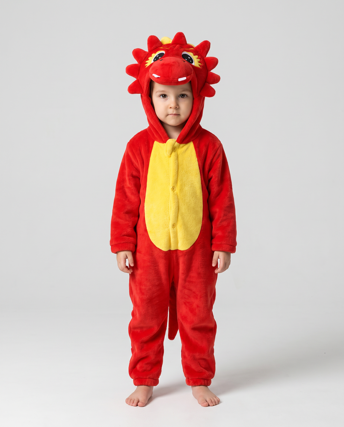 Little Triceratops Plush Romper