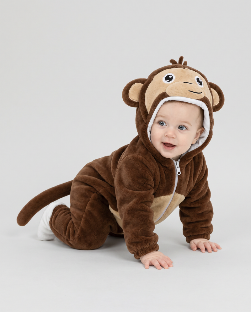 Little Monkey Plush Romper