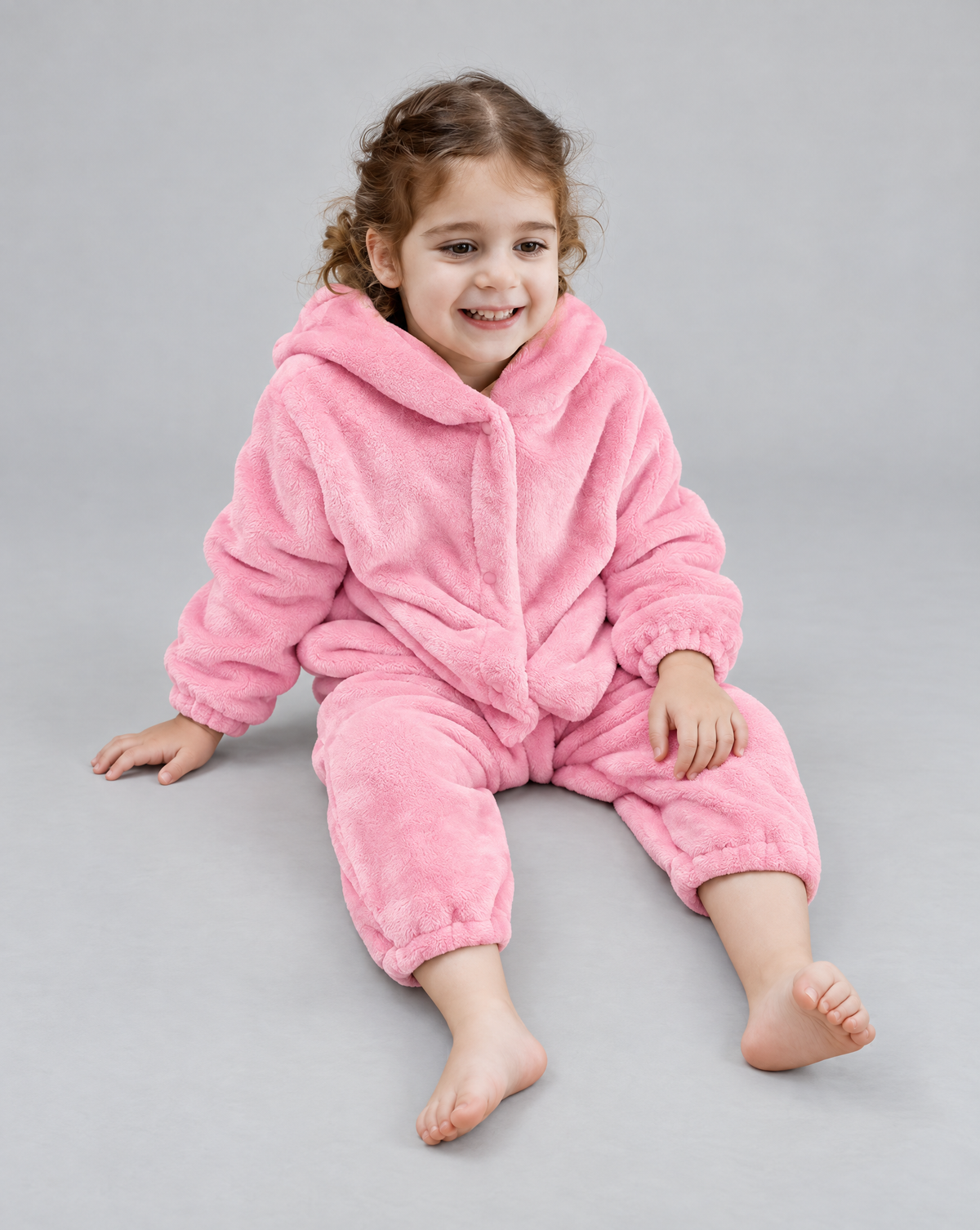 Little Pink Bear Plush Romper