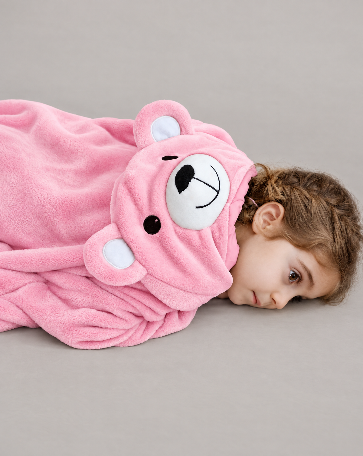 Little Pink Bear Plush Romper