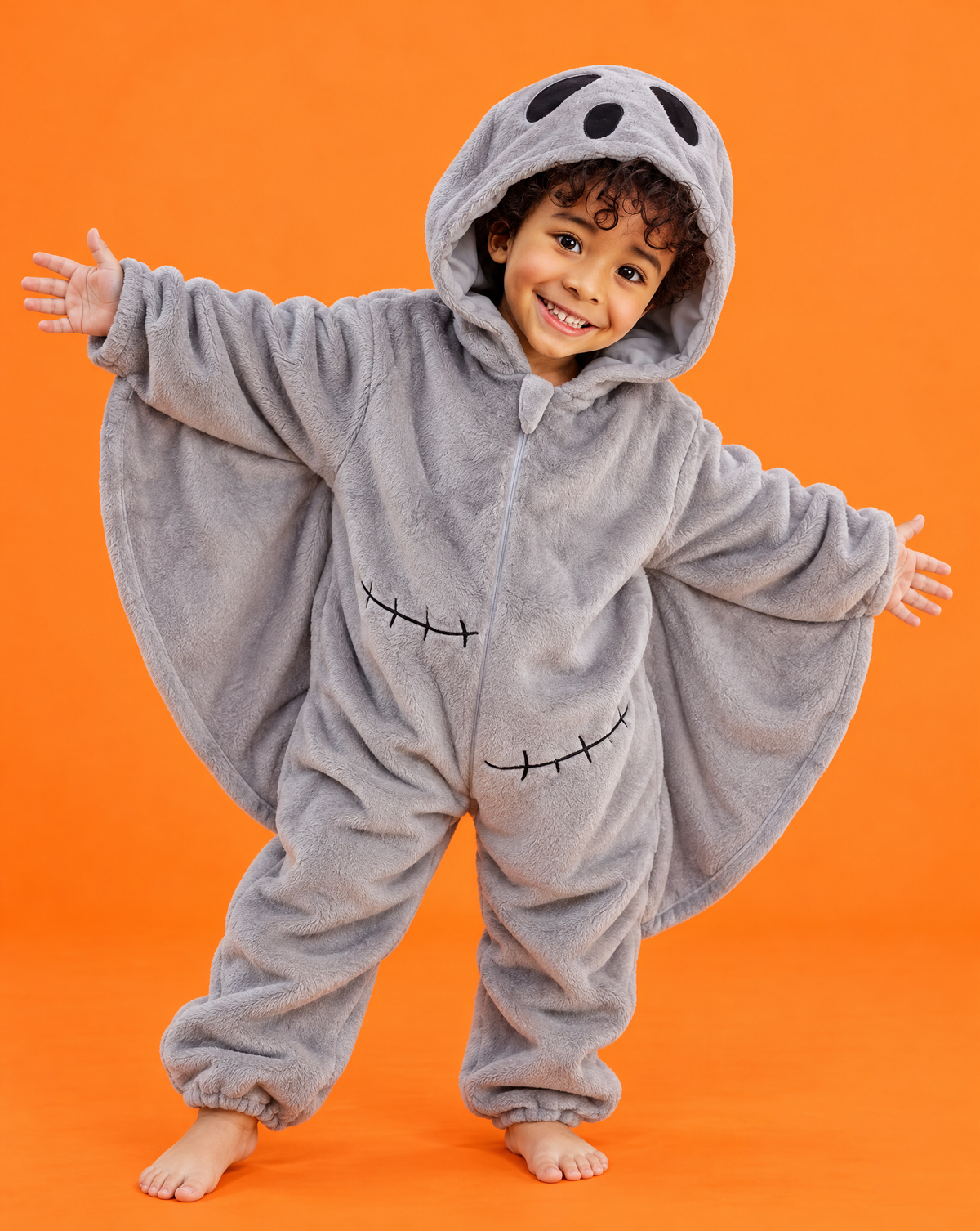 Little Grey Ghost Plush Romper