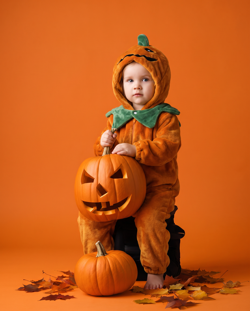 Little Pumpkin Plush Romper