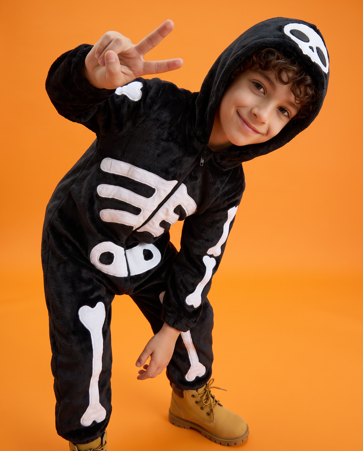 Little Skeleton Plush Romper